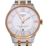 Tissot Chemin des Tourelles Powermatic 80 Helvetic Pride Silver Dial Two Tone Steel Strap Watch for Men - T099.407.22.038.01