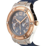 Guess Jet Setter Analog Blue Dial Blue Denim Strap Watch For Women - W0289L1