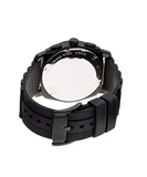 Fossil Machine Chronograph Black Dial Black Silicone Strap Watch for Men - FS4487