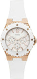 Guess W10614L2 Overdrive Analog Women's Watch – White Dial & White Rubber Strap