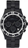 Marc Jacobs MBM3083 Blade Chronograph Women’s Watch – Black Dial & Black Steel Strap