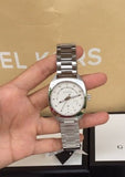 Gucci GG2570 Diamonds White Dial Silver Steel Strap Watch For Women - YA142403