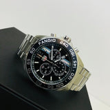 Tag Heuer Formula 1 Chronograph Black Dial Silver Steel Strap Watch for Men - CAZ101H.BA0842
