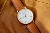 Tissot T Classic Everytime White Dial Brown Leather Strap Watch For Men - T109.410.36.031.00