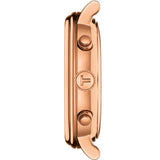 Tissot Carson Premium Chronograph Silver Dial Brown Leather Strap Watch For Men - T122.417.36.033.00