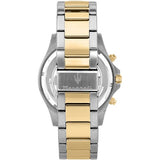 Maserati SFIDA Black Dial Two Tone Steel Strap Watch For Men - R8873640014