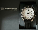 Tag Heuer Formula 1 Quartz White Dial Black Rubber Strap Watch for Men -  WAZ1111.FT8023