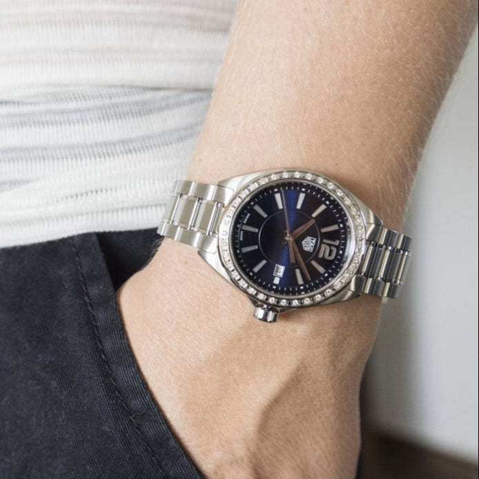 Tag Heuer Formula 1 Diamonds Women's Watch WBJ1416.BA0664 – Blue Dial with Silver Steel Strap
