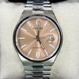 Citizen x Pantone NJ0158-89Y Men's Automatic Watch – Warm Sand Dial with Silver Steel Strap