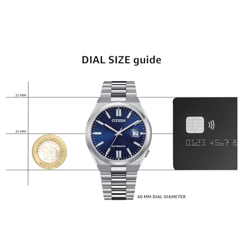 Citizen Tsuyosa NJ0150-81L Men's Automatic Watch – Blue Dial with Silver Steel Strap