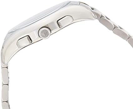 Emporio Armani Valente Chronograph Quartz Black Dial Silver Steel Strap Watch For Men - AR11083