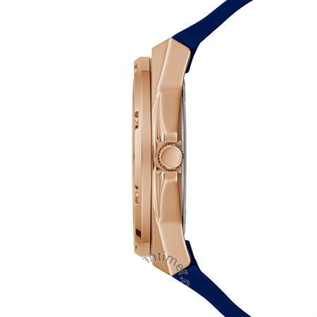 Guess Asteria Multifunction Blue Dial Blue Rubber Strap Watch For Women - GW0620L3