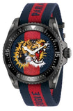 Gucci YA136215 Dive Men's Watch – Tiger Blue & Red Dial & Blue-Red-Blue Nylon Strap