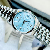 Citizen Tsuyosa NJ0151-88M Men's Automatic Watch – Turquoise Dial with Silver Steel Strap