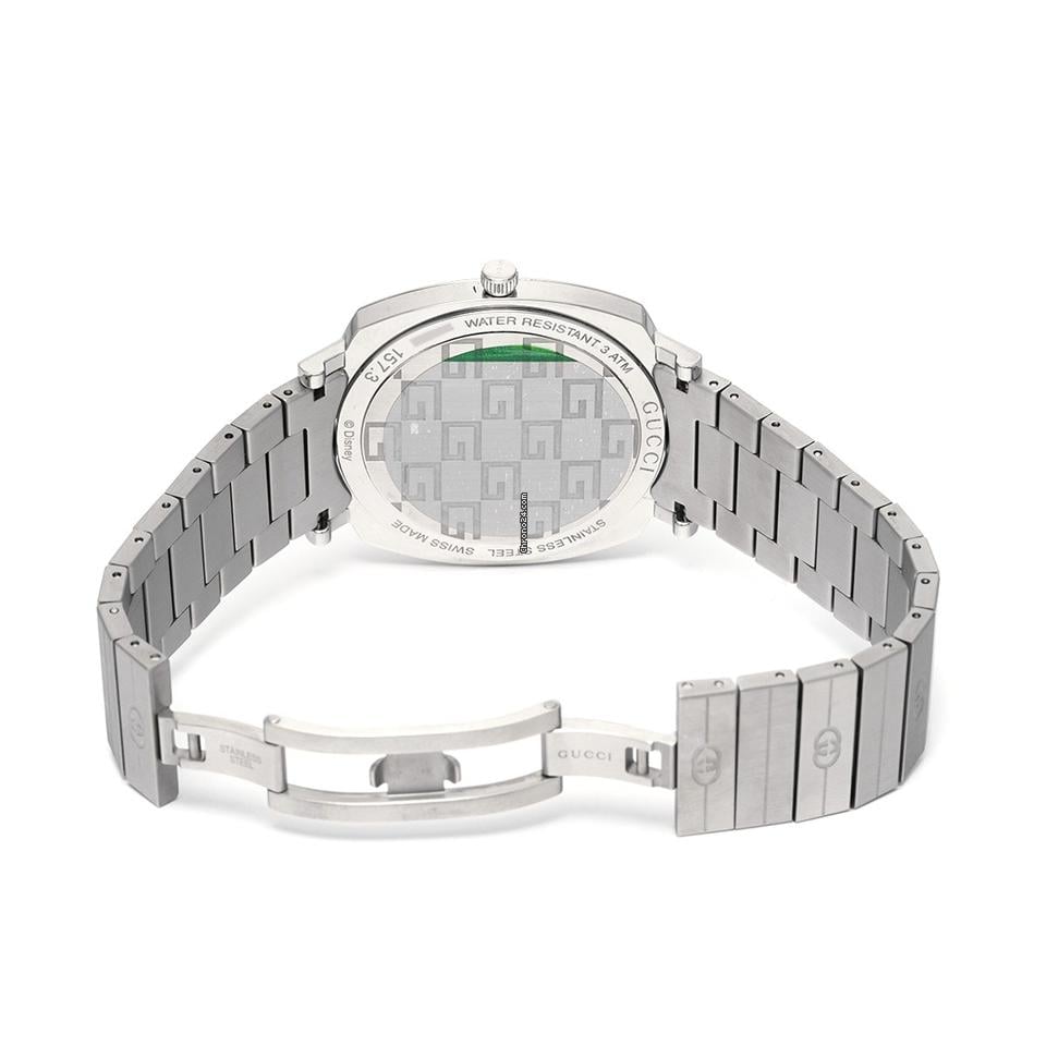 Gucci Grip x Disney Quartz Silver Dial Silver Steel Strap Unisex Watch - YA157419