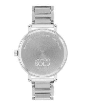 Movado Museum Classic Diamonds Black Dial Silver Steel Strap Watch for Men - 0607201