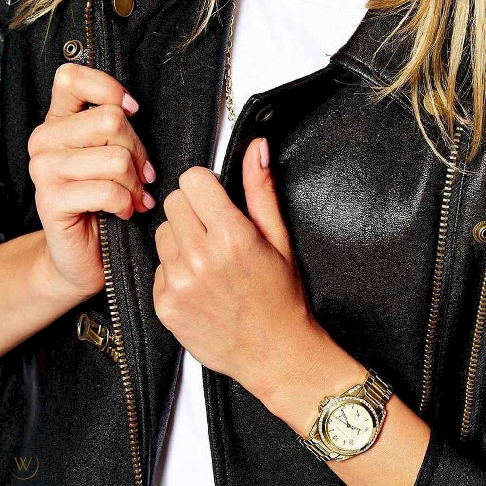 Michael Kors Blair Gold Dial Gold Steel Strap Watch for Women - MK5639