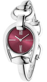 Gucci YA139502 Horsebit Quartz Women's Watch – Red Dial & Silver Steel Bracelet