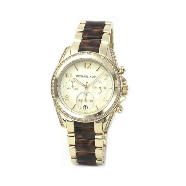 Michael Kors Blair Gold Dial Two Tone Steel Strap Watch for Women - MK6094