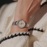 Emporio Armani Cleo Mother of Pearl Dial Two Tone Steel Strap Watch For Women - AR11499