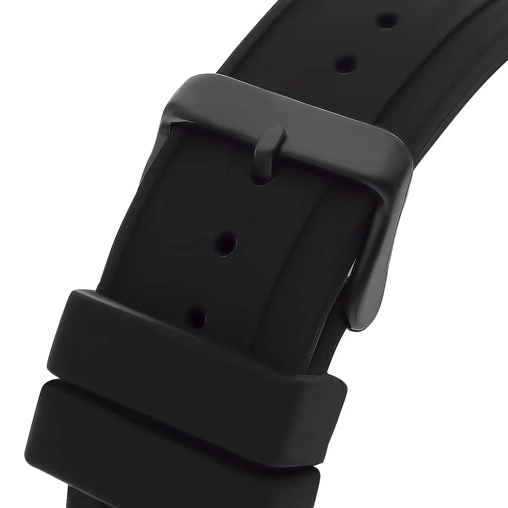 Guess Momentum Black Dial Black Rubber Strap Watch for Men - GW0263G4