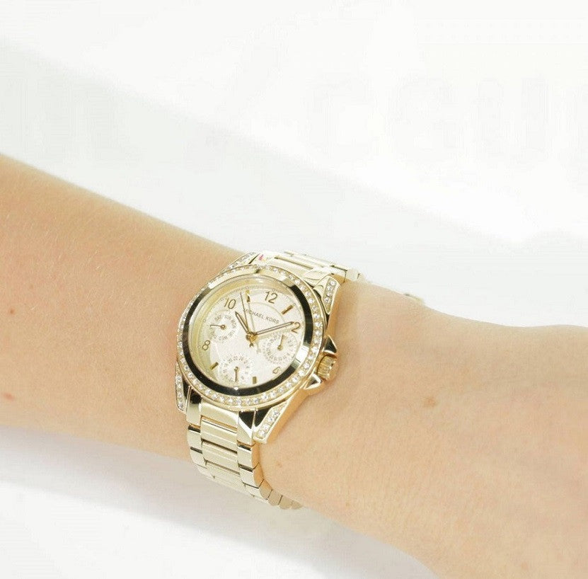 Michael Kors Blair Gold Dial Gold Steel Strap Watch for Women - MK5639