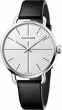 Calvin Klein K7B211CY Even Men's Watch – Silver Dial & Black Leather Strap