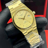 Tissot T137.407.33.021.00 PRX Powermatic 80 Men's Watch – Gold Dial & Gold Steel Strap