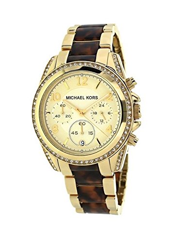 Michael Kors Blair Gold Dial Two Tone Steel Strap Watch for Women - MK6094