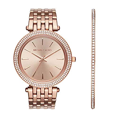 Michael Kors Darci Rose Gold Dial Rose Gold Steel Strap Watch for Women - MK3431