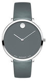 Movado 0607144 Museum 70th Anniversary Quartz Women's Watch – Grey Dial & Grey Leather Strap