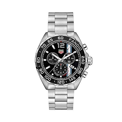 Tag Heuer Formula 1 Chronograph Black Dial Silver Steel Strap Watch for Men - CAZ101H.BA0842