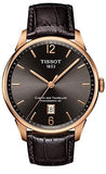 Tissot T099.407.36.447.00 T-Classic Chemin des Tourelles Powermatic 80 Men’s Watch – Brown Dial & Brown Leather Strap