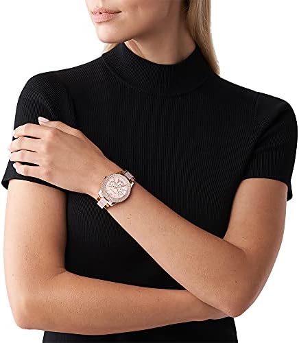 Michael Kors Tibby Multifunction Rose Gold Dial Rose Gold Steel Strap Watch For Women - MK6928