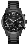 Guess W0668G5 Atlas Chronograph Men’s Watch – Black Dial & Black Steel Strap