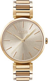 Hugo Boss 1502415 Allusion Quartz Women's Watch – Gold Dial & Gold Steel Strap