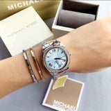 Michael Kors Bryn Quartz Blue Dial Two Tone Steel Strap Watch For Women - MK6136