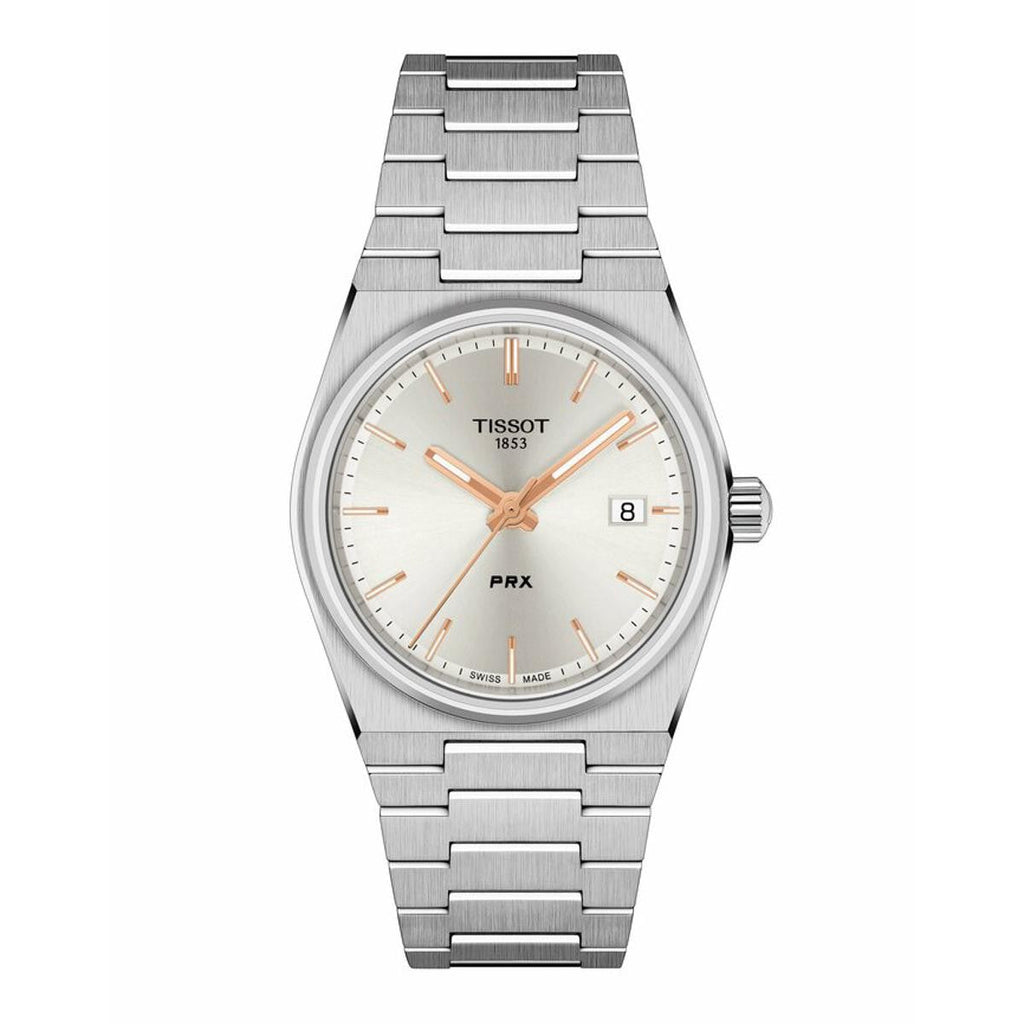 Tissot PRX Silver Dial Silver Steel Strap Watch For Women - T137.210.11.031.00
