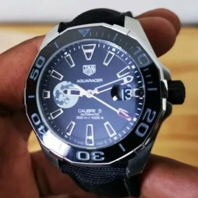 Tag Heuer Aquaracer Black Moon Dial Watch for Men - WAY201J.FC6370