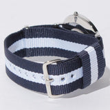 Daniel Wellington Classic Glasgow White Dial Two Tone NATO Strap Watch For Men - DW00100018