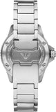 Emporio Armani Meccanico Automatic Blue Dial Silver Steel Strap Watch For Men - AR60059