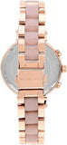 Michael Kors Sofie Chronograph Rose Gold Dial Rose Gold Steel Strap Watch For Women - MK6560