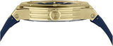Salvatore Ferragamo F-80 Classic Blue Dial Blue Rubber Strap Watch for Men - SFHY02822