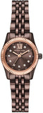 Michael Kors MK4844 Lexington Three-Hand Quartz Women's Watch – Brown Dial & Brown Steel Strap