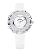 Swarovski 5275046 Crystalline Pure Women's Watch – White Dial & White Leather Strap