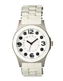 Marc Jacobs Rock White Dial White Silicone Strap Watch for Women - MBM2532