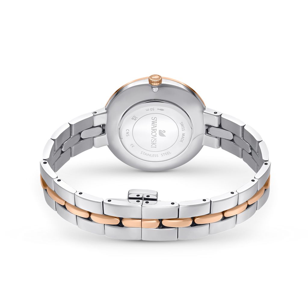 Swarovski Cosmopolitan Crystals Silver Dial Two Tone Steel Strap Watch for Women - 5644081
