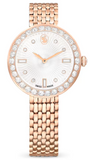 Swarovski 5672981 Certa Crystals Women's Timepiece – Silver Dial & Rose Gold-Tone Steel Strap