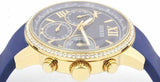 Guess Sunrise Blue Dial with Diamonds Blue Rubber Strap Watch For Women - W0616L2