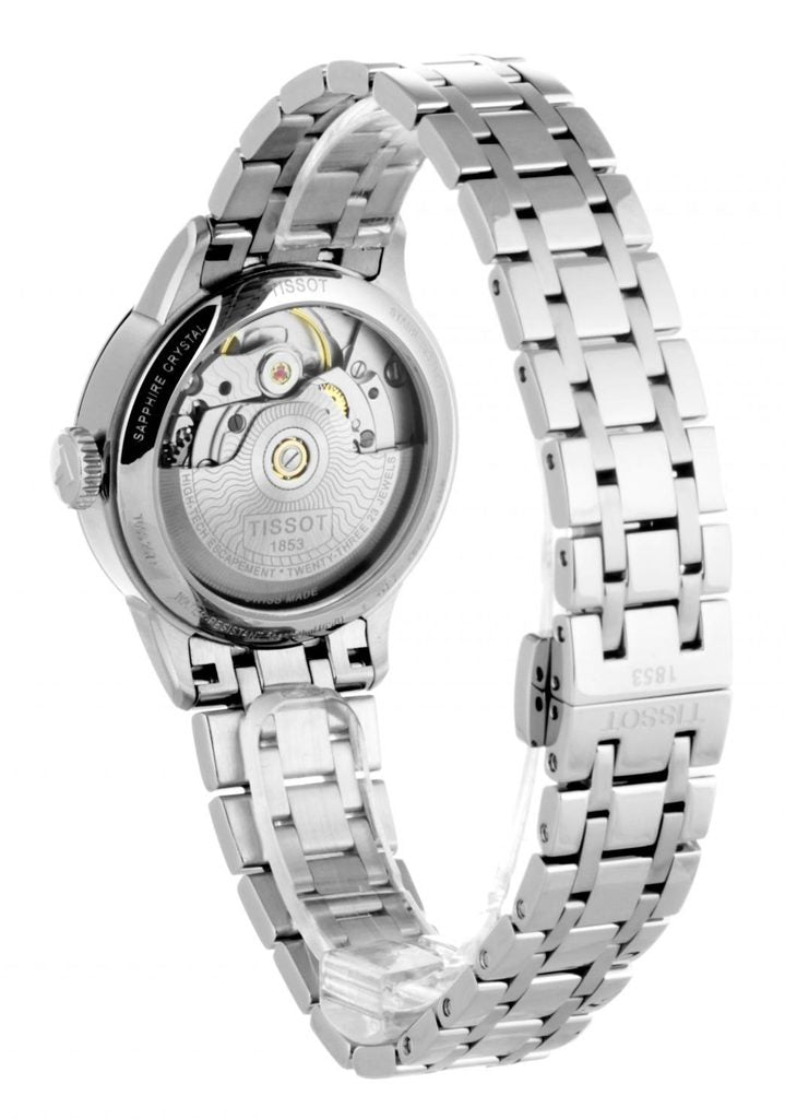 Tissot Chemin Des Tourelles Powermatic 80 Helvetic Silver Dial Silver Steel Strap Watch For Women - T099.207.11.116.00
